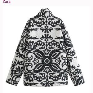 Zara Quilted Printed Jacket L